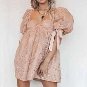 FREE PEOPLE X FOR LOVE AND LEMONS LOUISA DRESS